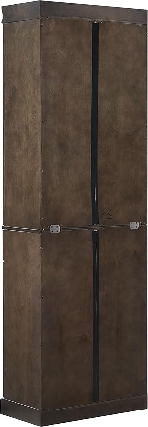 Crosley Furniture Stanton Glass Door Pantry Storage Cabinet