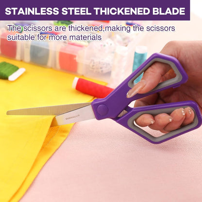 30Pack 8" Scissors All Purpose, Heavy Duty Scissors with Ultra Sharp Blades Comfort Grip Handles - For Office Home School Sewing Fabric Crafts, High/Middle School Student Teacher Scissor
