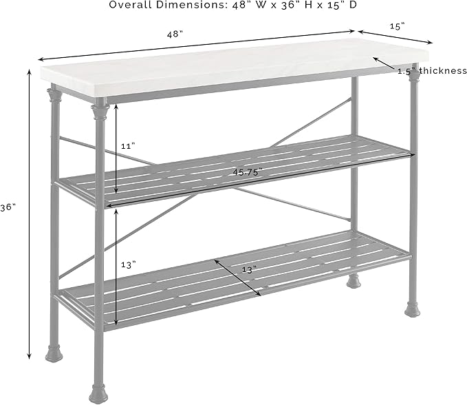 Crosley Furniture Madeleine Sofa Console Table