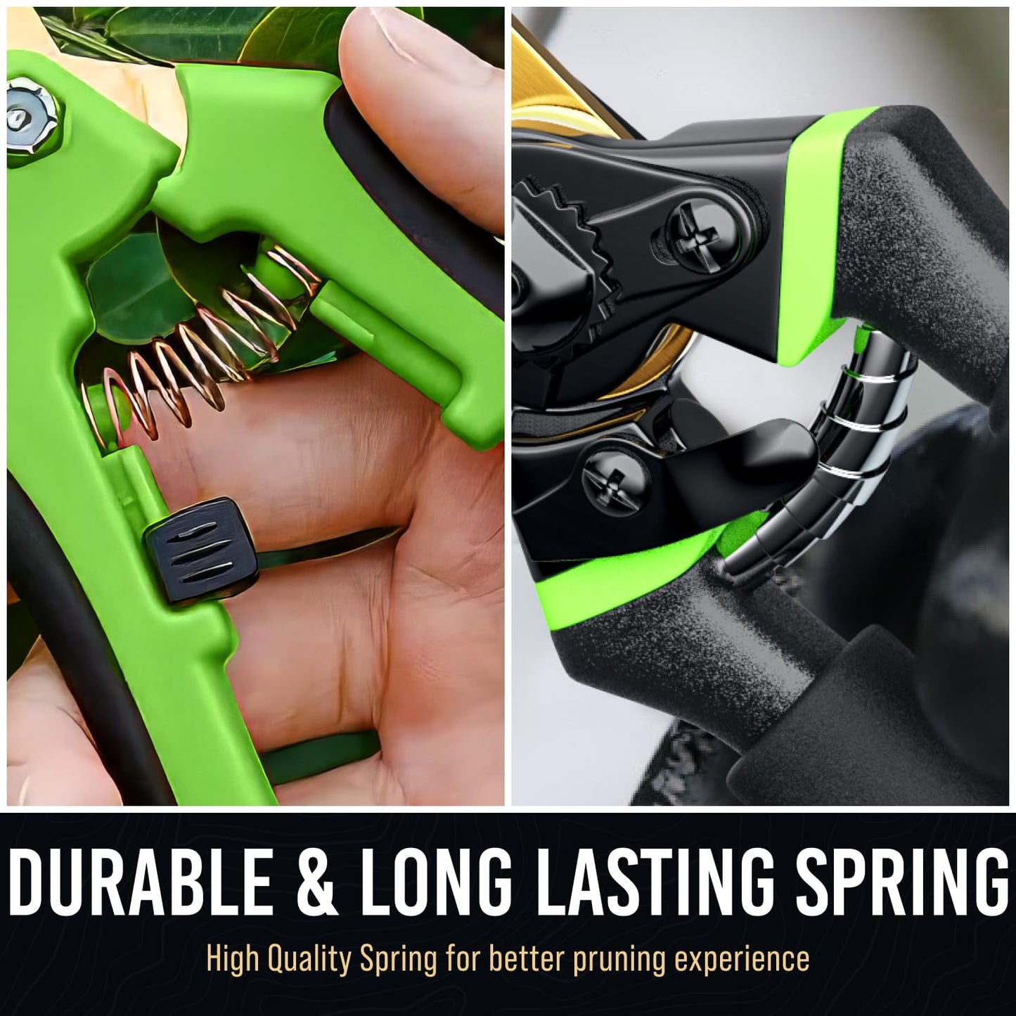 8.5" Professional Bypass Pruning Shears & Gardening Scissors Set - Super Sharp Premium Garden Shears | Pruning Shears For Gardening, Garden Hedge Clippers Handheld Pruners - Garden Scissors