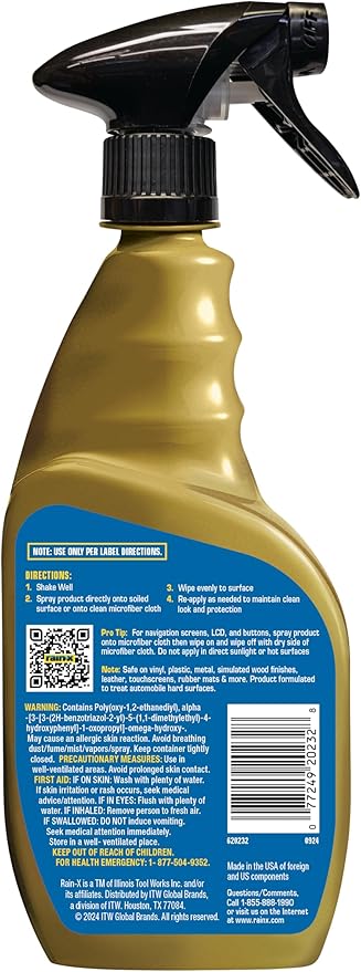 Rain-X 620232SRP All-Interior Cleaner Protectant & Repellent