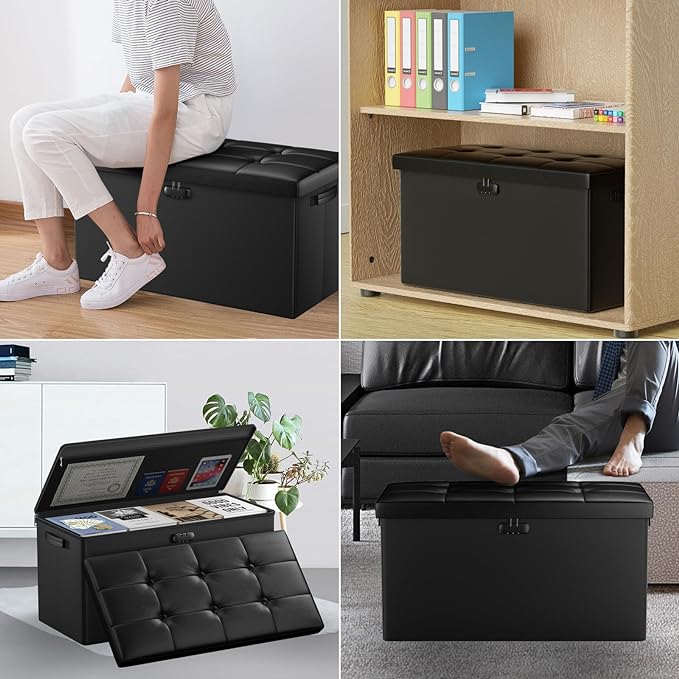 DocSafe Storage Ottoman Bench