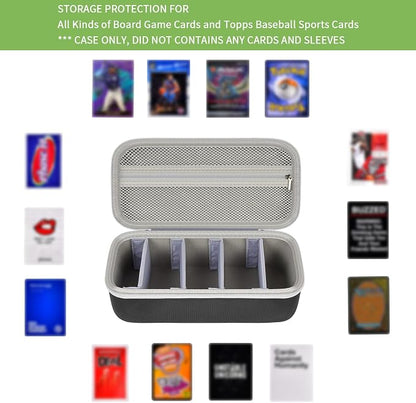 ALKOO Premium 900+ Trading Card Carrying Case - Hard Shell TCG Travel Storage Bag with Dividers & Shoulder Strap - Holds 900+ Sleeved Cards or Deck Boxes - Compatible with MTG & Sports Cards