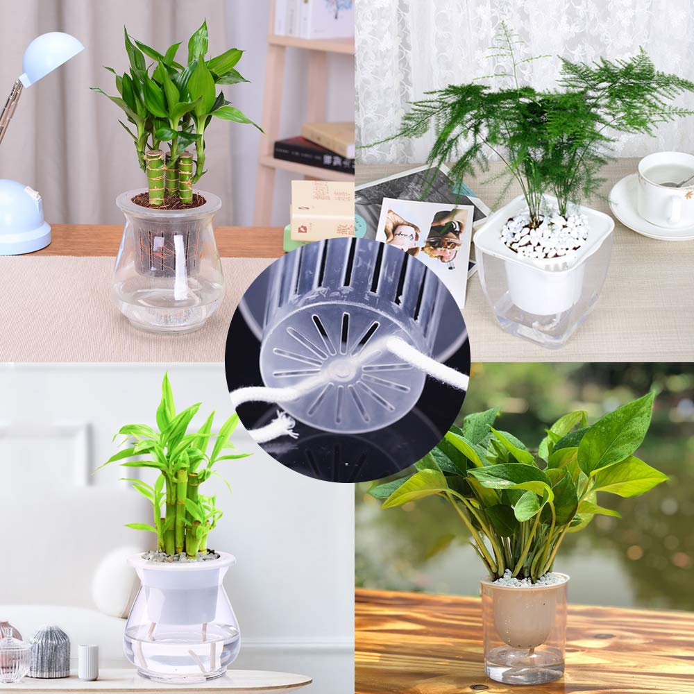 Self Watering Wick Cord, Sonku 80 Feet Nylon String Rope for Self-Watering Planter Pot DIY Automatic Watering Device System Potted Plant Sitter Auto Drip Irrigation Waterer
