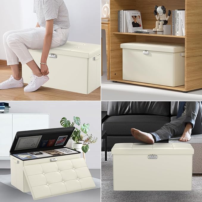 DocSafe Storage Ottoman Bench