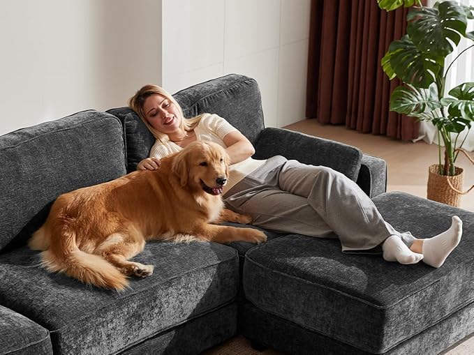 Vipbear 160" Oversized Modular Sectional Sofa, U Shaped Couch Set