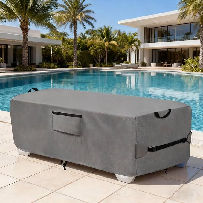 600D Heavy Duty Outdoor Waterproof Lounge Chair Cover