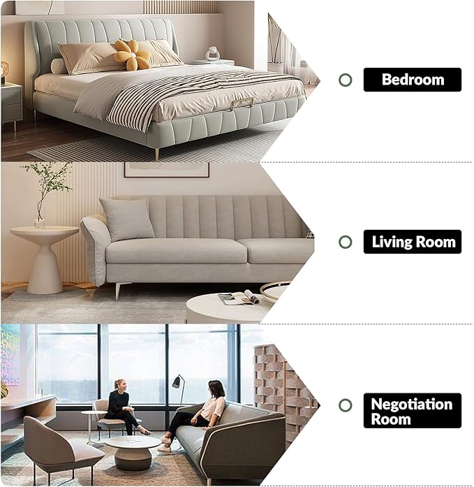 Classic 3-Seater Sofa with Premium Leather Upholstery, Stylish & Comfortable