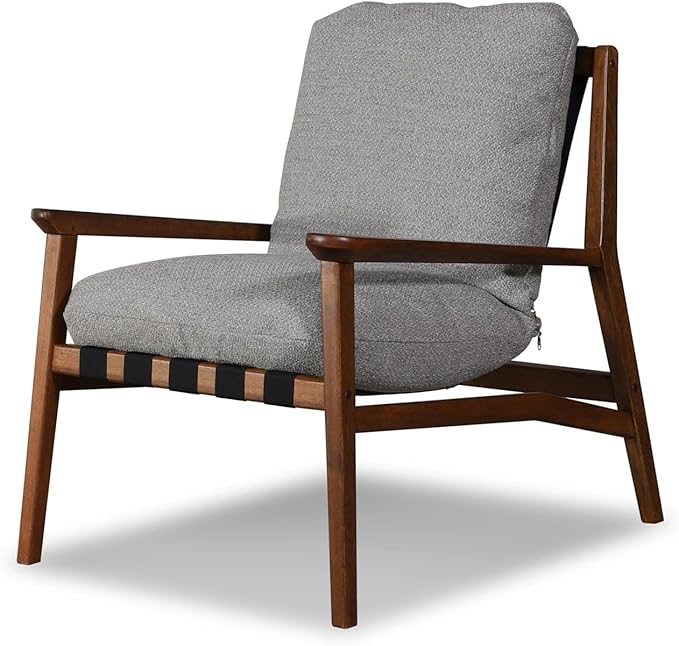 Grain Wood Furniture Solid Wood Mid Century Lounge Chair