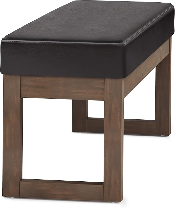 SIMPLIHOME Milltown Large Ottoman Bench