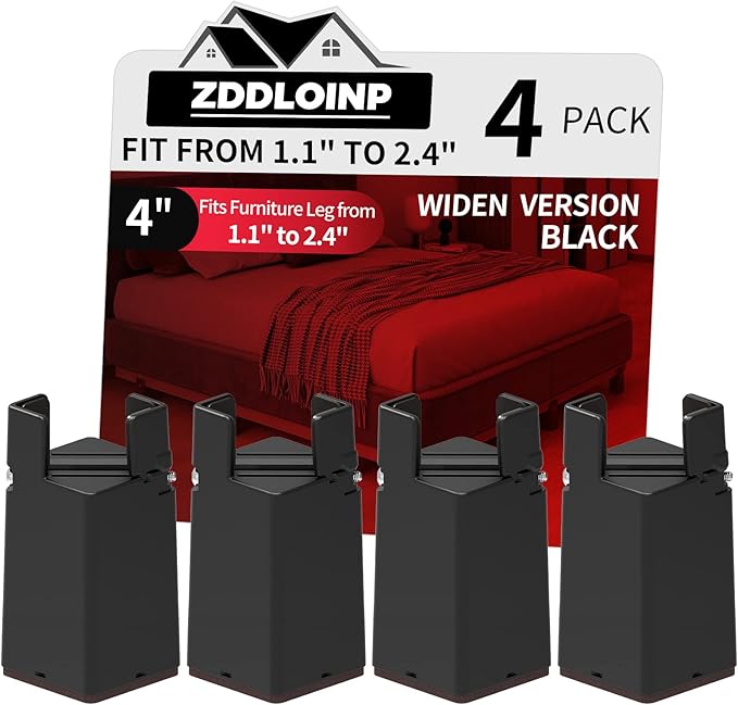 Adjustable Furniture Risers 4 Inch