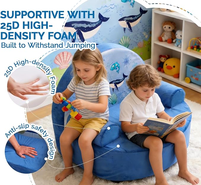 Snuggly Toddler Chair, Soft Kids Sofa
