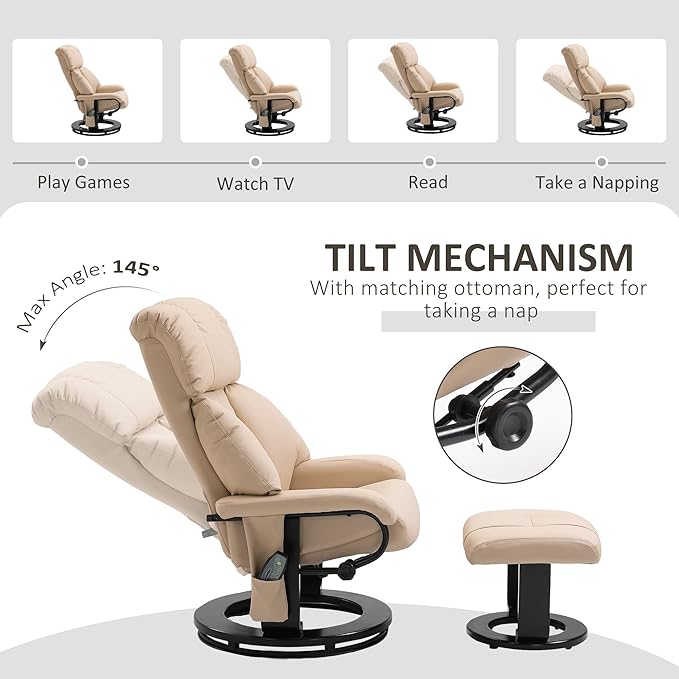 HOMCOM Massage Recliner Chair