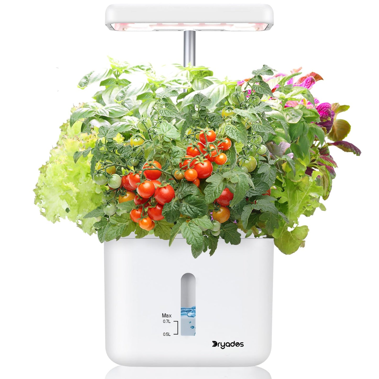 Indoor Garden Planter Growing Systems Soil plant pot indoor Small Smart Soil Gardening System with 17 Watts LED Grow Light Auto Timer Self-Watering Planter Pot Gifts for Mom Women (No Seeds&Soil)