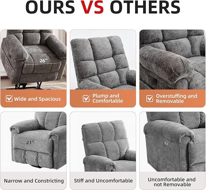 Oversized Power Lift Recliner Chair
