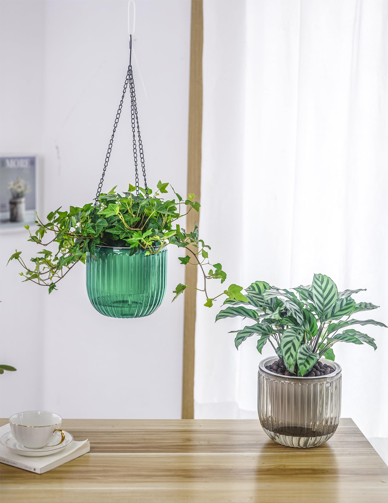 Melphoe Hanging Planters Outdoor and Indoor
