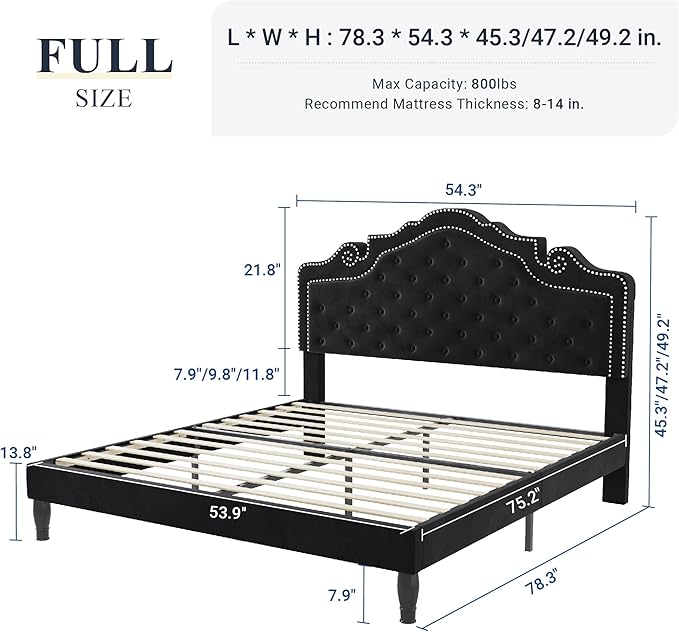 Allewie Full Size Bed Frame