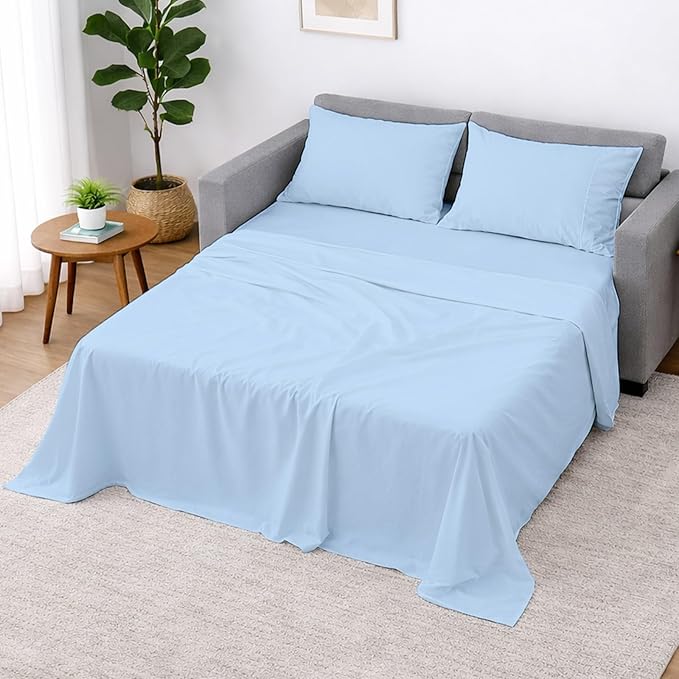 Cottington Lane Sleeper Sofa Sheets Full Size, 4 Piece Premium Quality 100%