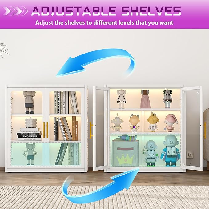PAOFIN 34" Display Cabinet