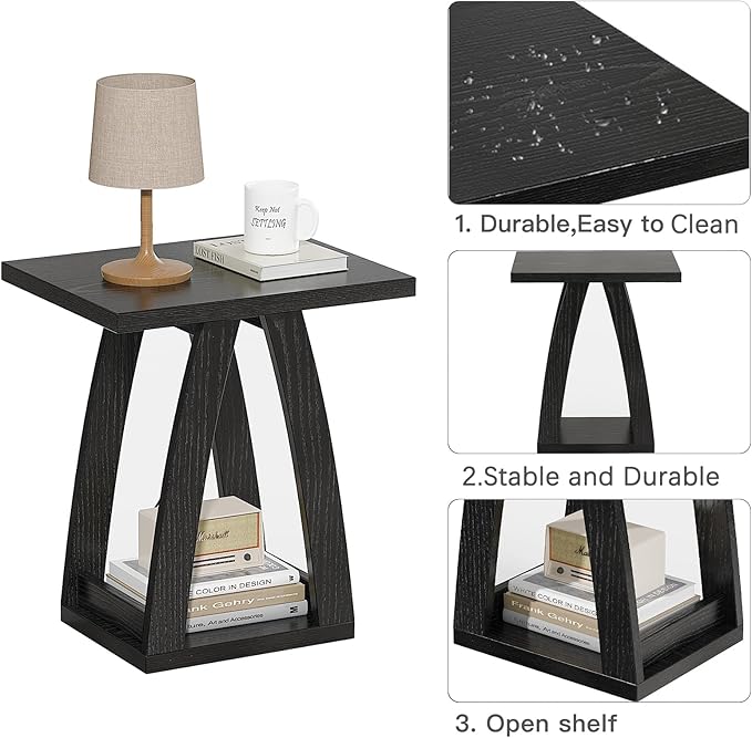 FROMJBEST End Tables Living Room, Side Table Beside Sofa, Nightstand