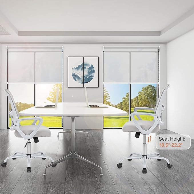 Sweetcrispy Ergonomic Mid-Back Mesh Home Office Desk Chair