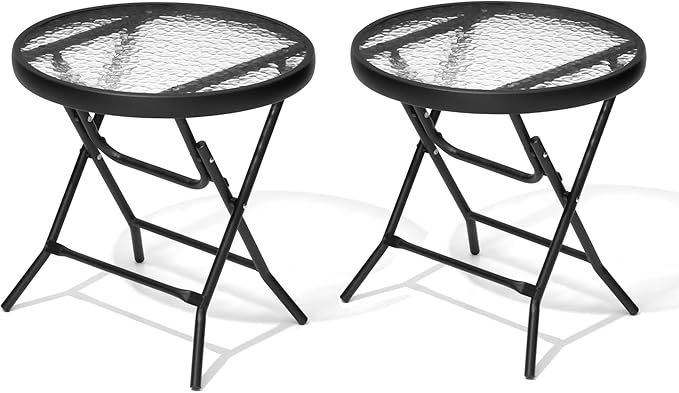 2 Pieces Outdoor Side Table
