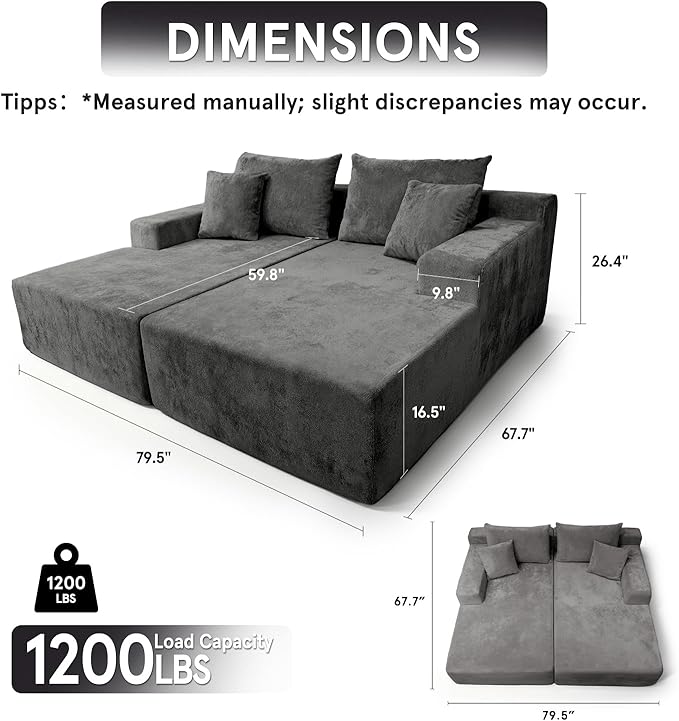 Sytopia Loveseat Chaise Lounge