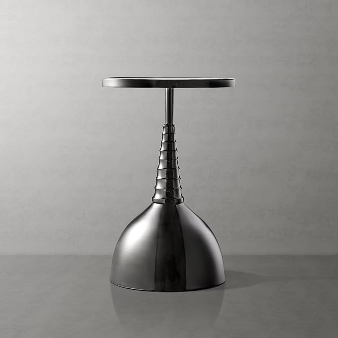 Homes: Inside + Out Halric Modern 24" Tall Round End Table