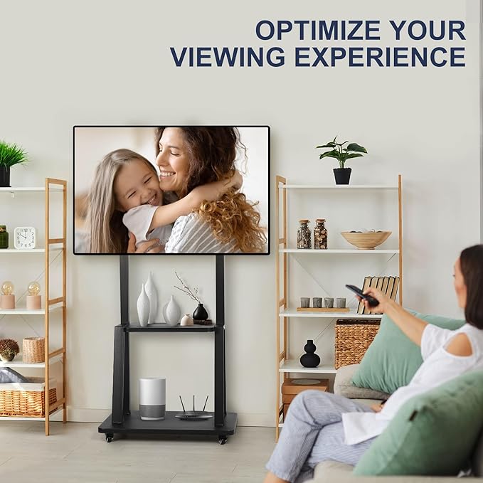 Maiproo Rolling TV Stand with Wheels