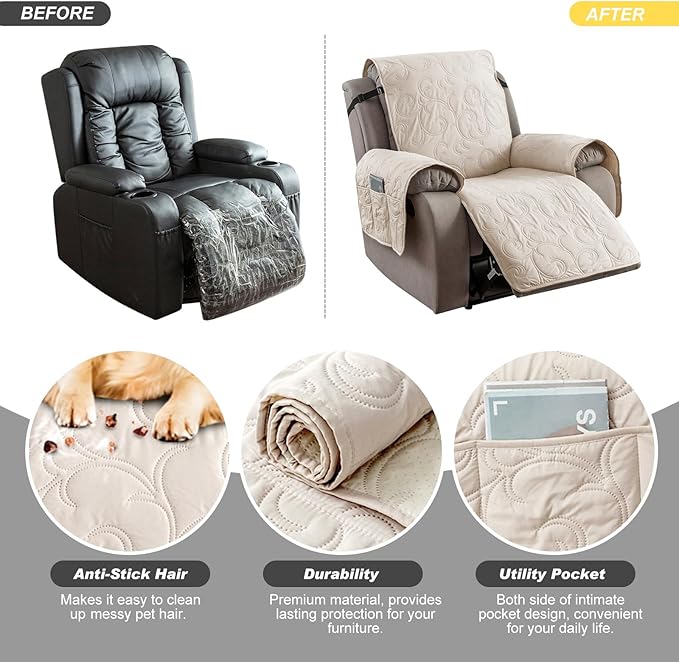 100% Waterproof Recliner Chair Cover, Recliner Chair Covers
