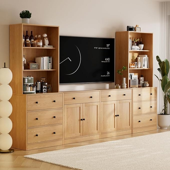 TUSY 71" Large TV Stand Set