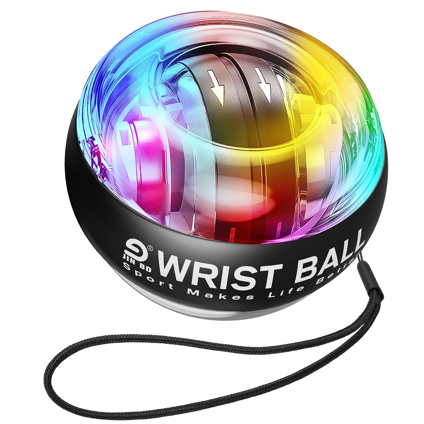 Wrist Trainer Ball Auto-Start Gyroscopic Forearm Exerciser Gyro Ball for Strengthen Arms, Fingers, Bones and Muscles