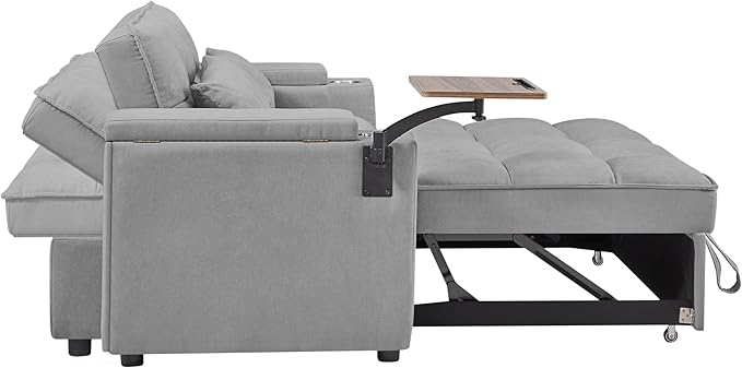 Auvsoce 65'' Convertible Sleeper Sofa Bed