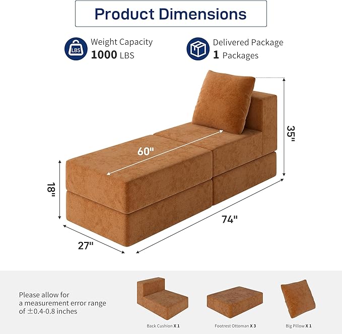 Living&Giving Cloud Sectional Couch
