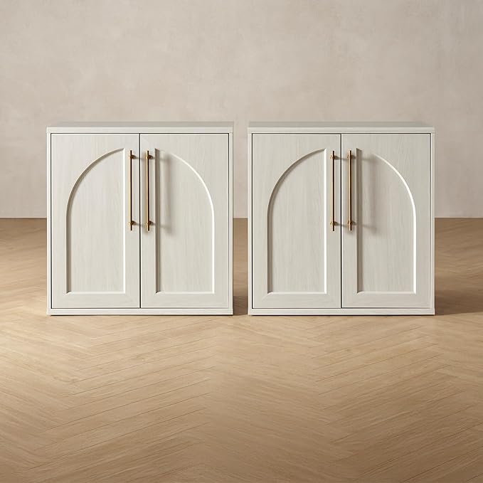 mopio Blake Storage Cabinet, Small Modular Accent Display Sideboard Buffet