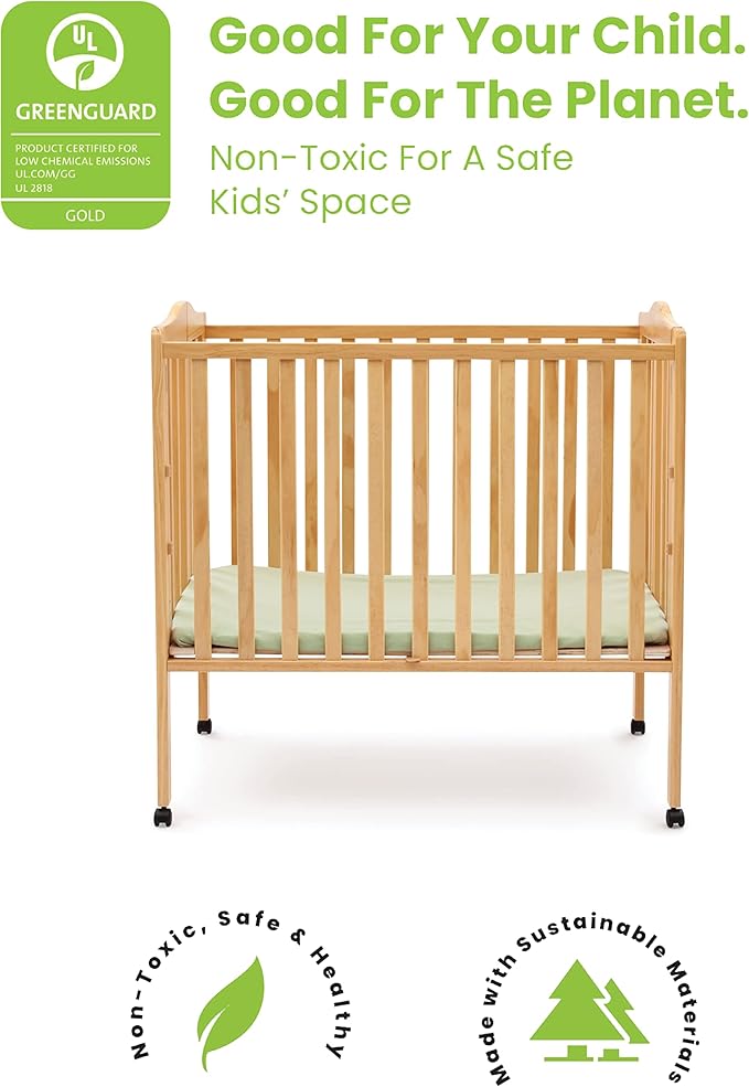Delta Children Folding Portable Mini Baby Crib