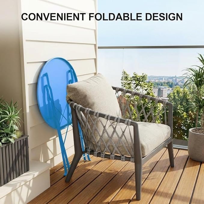 GarveeLife Outdoor Metal Bistro Set, 3-Piece Patio Furniture Set