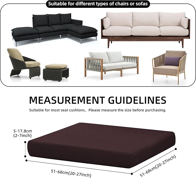 Outdoor Cushion Covers Set, Replacement