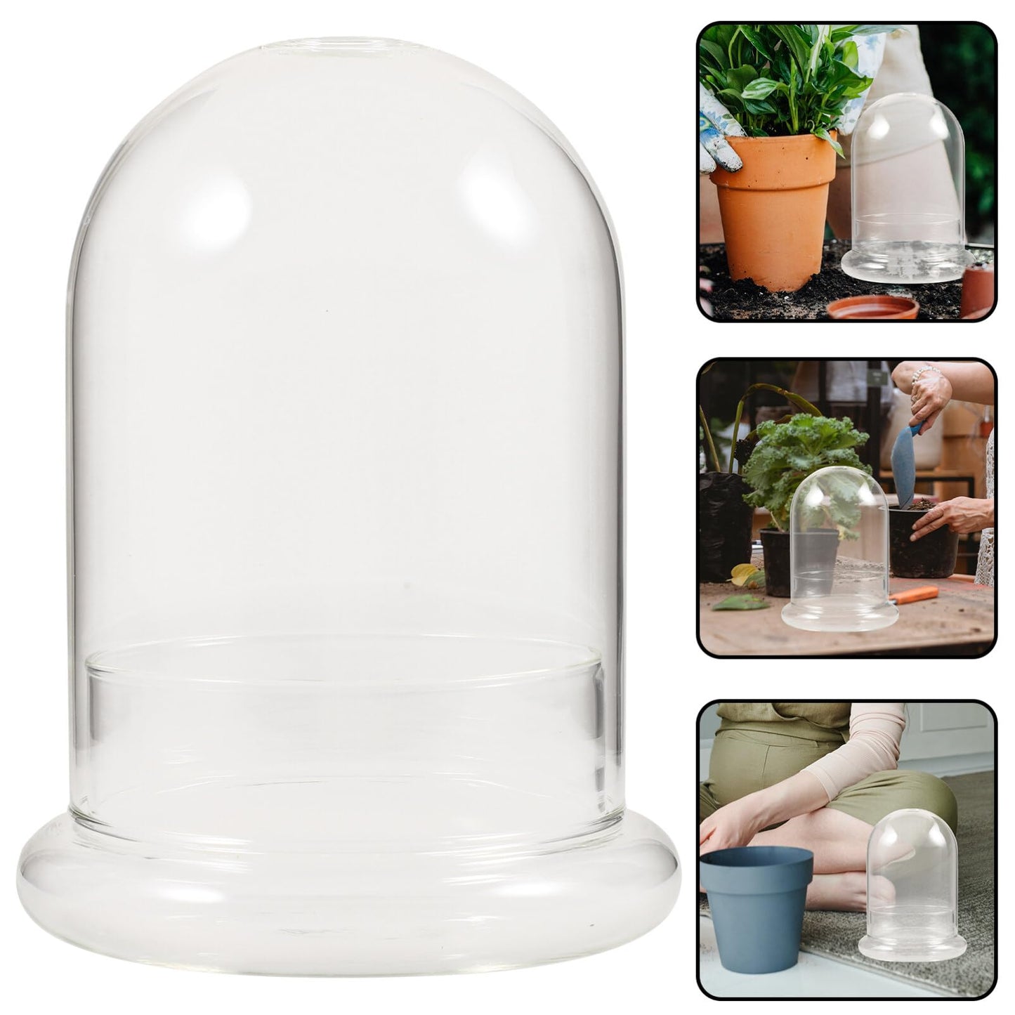 HOLIDYOYO Landscape Terrarium Bottle Glass Display Jar for Plant Arrangements for Home Office Garden Decor