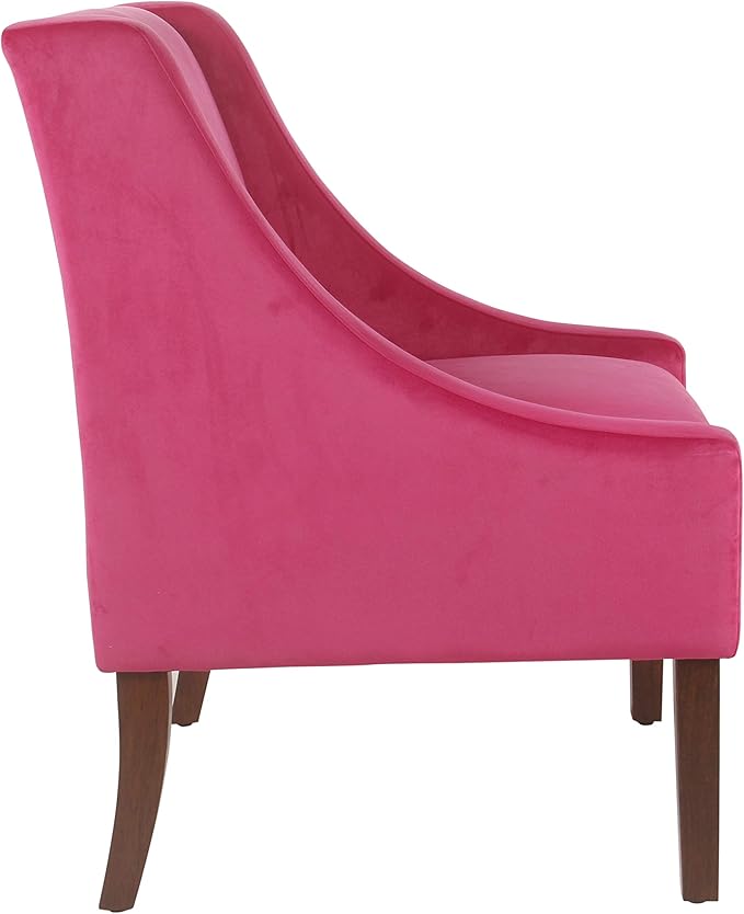 Homepop Home Decor | Upholstered Classic Swoop Arm Accent Chair | Accent Chairs