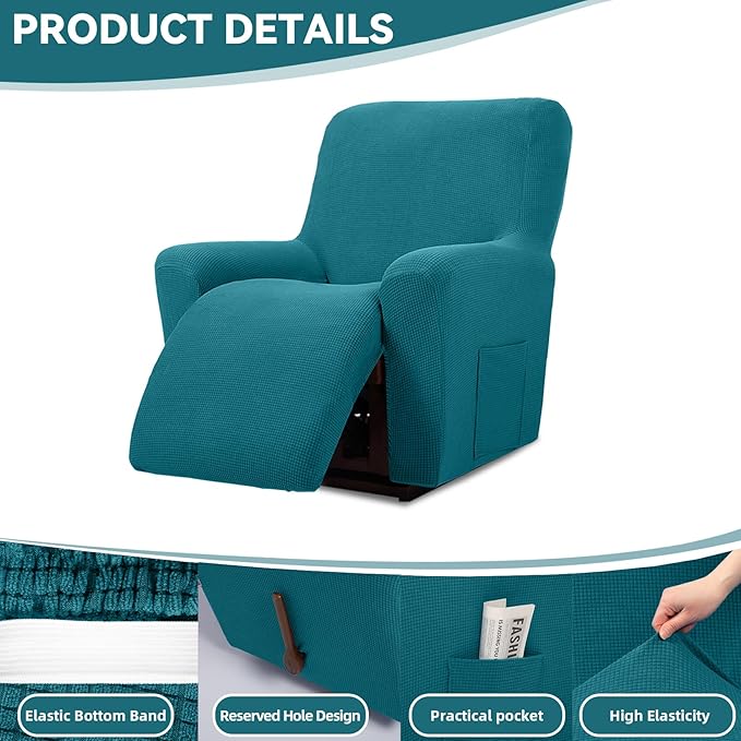 Cupuamon Recliner Chair Covers, Lazy Boy Recliner Covers Stretch Reclining