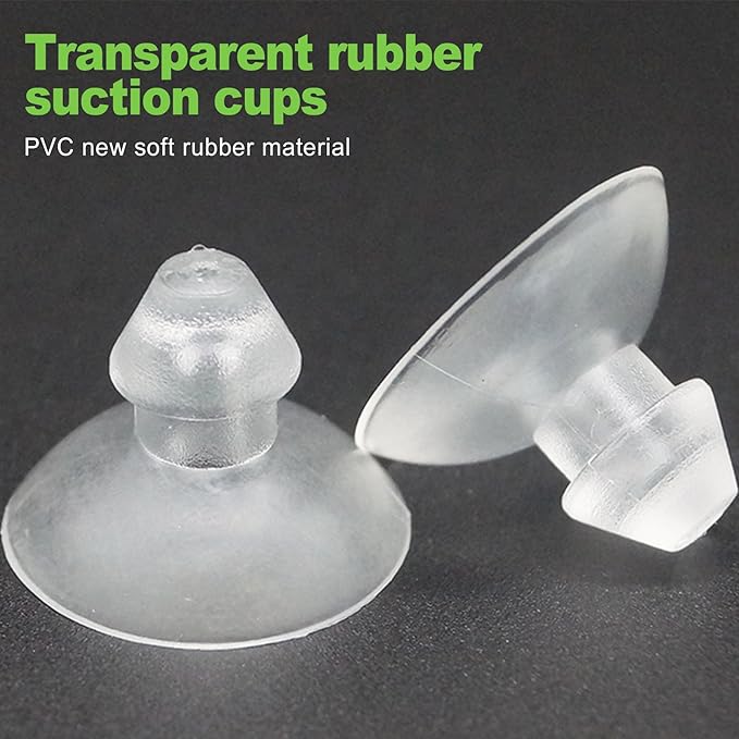 20 Pack 18mm/0.7" Transparent Anti-Collision Suction Cups