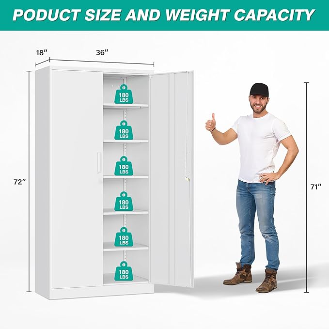 Wide & Deep Metal Storage Cabinet