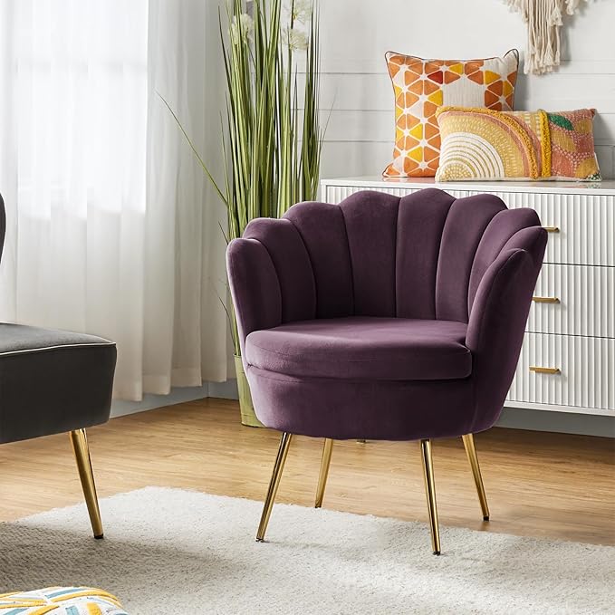 HULALA HOME Modern Velvet Accent Chair