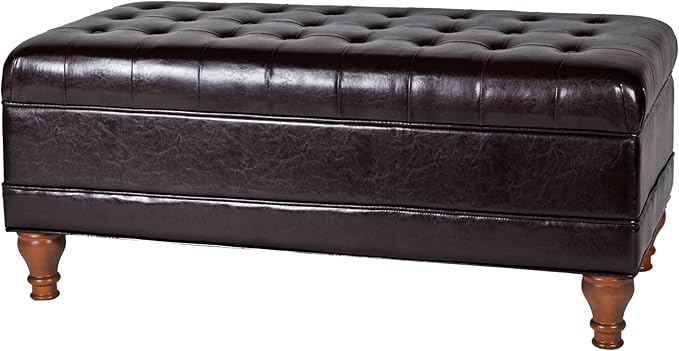 HomePop Deluxe Tufted Storage Bench