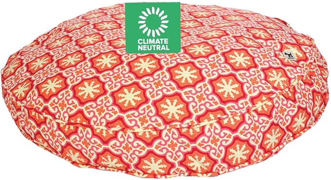 Molly Mutt Medium to Large Dog Bed Cover - Papillon Print - Measures 36” x 5’’ - 100% Cotton - Durable - Breathable - Sustainable - Machine Washable Dog Bed Cover