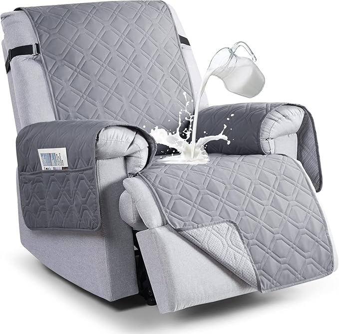 VANSOFY 100% Waterproof Recliner Chair Covers, Recliner Cover Non-Slip Dog