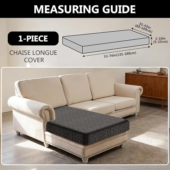 UNBBRRL Stretch Couch Seat Cushion Cover