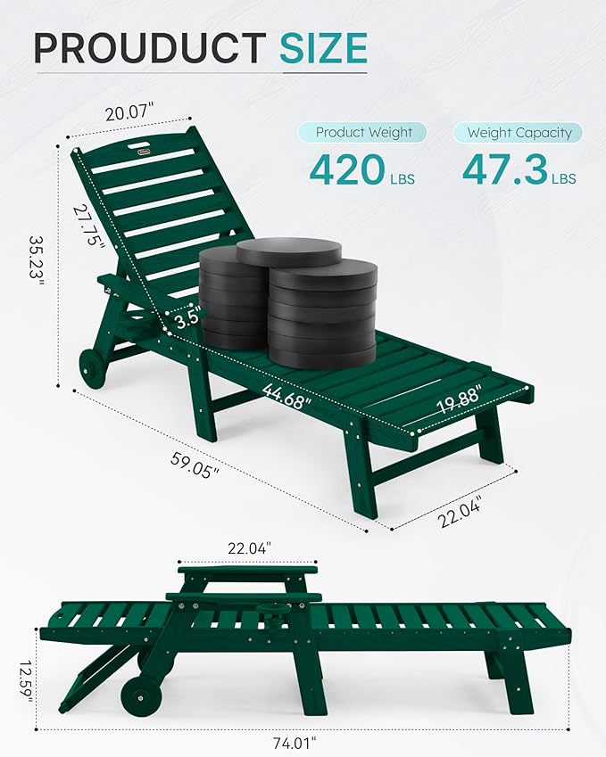 Patio Chaise Lounge Chair Outdoor
