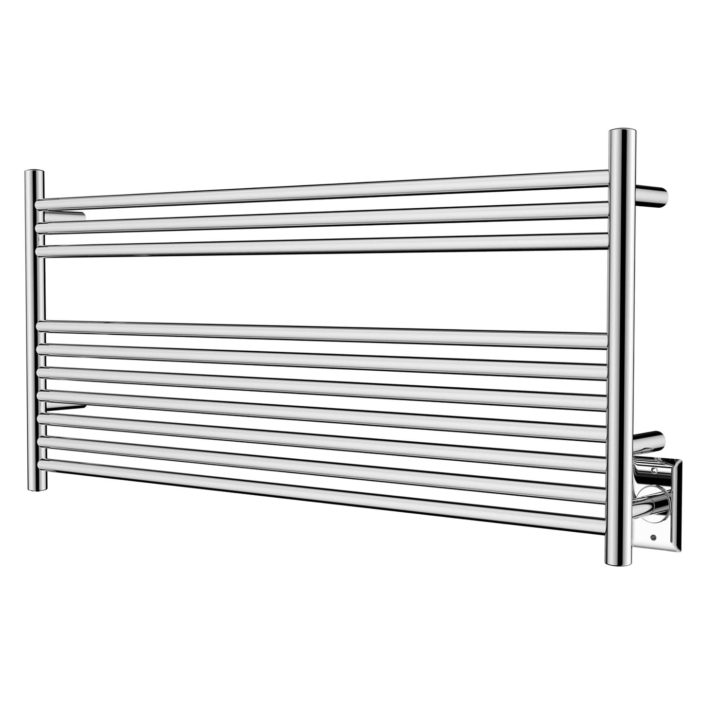 HEATGENE Towel Warmer Wall-Mounted Hardwired Heated Towel Rack Hot Towel Bar Brushed